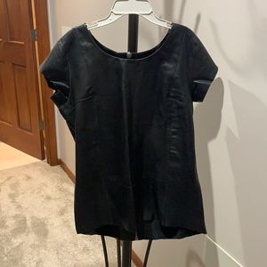 All Saints Leather Tshirt